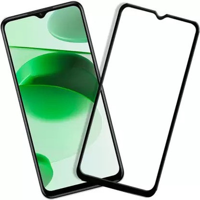 Mersal Edge To Edge Tempered Glass for realme C35(Pack of 1)