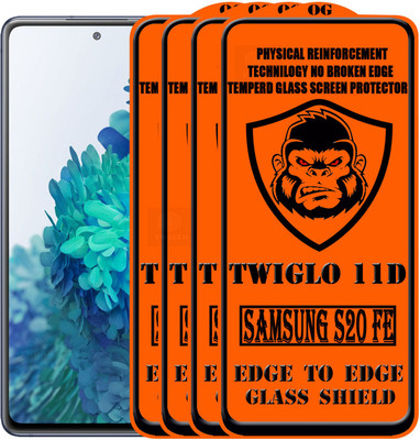 TWIGLO Edge To Edge Tempered Glass for SAMSUNG S20 FE(Pack of 4)