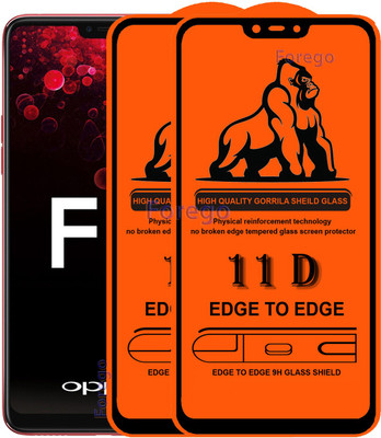 HQ Protection Edge To Edge Tempered Glass for OPPO F7(Pack of 2)