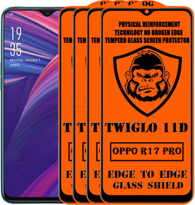 TWIGLO Edge To Edge Tempered Glass for OPPO R17 PRO(Pack of 4)