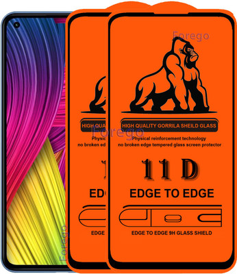 Forego Edge To Edge Tempered Glass for Mi 11 Lite 5G(Pack of 2)