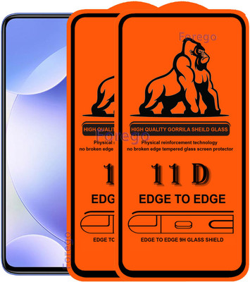 Forego Edge To Edge Tempered Glass for Mi K30(Pack of 2)