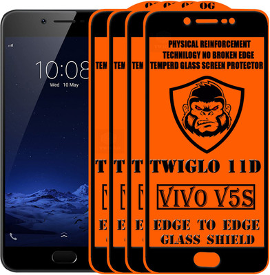 TWIGLO Edge To Edge Tempered Glass for VIVO V5S(Pack of 4)