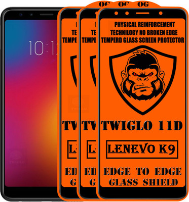 TWIGLO Edge To Edge Tempered Glass for LENEVO K9(Pack of 3)