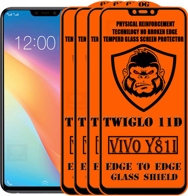 TWIGLO Edge To Edge Tempered Glass for VIVO Y81I(Pack of 4)