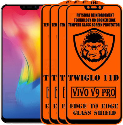 TWIGLO Edge To Edge Tempered Glass for VIVO V9 PRO(Pack of 4)