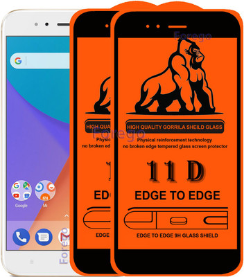 HQ Protection Edge To Edge Tempered Glass for Mi A1(Pack of 2)