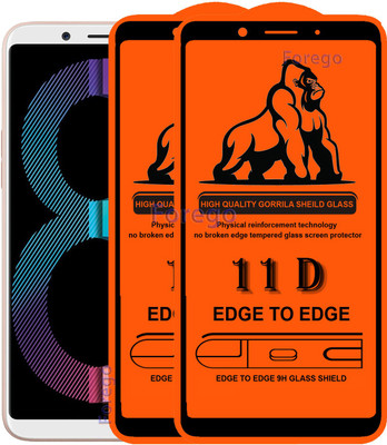 HQ Protection Edge To Edge Tempered Glass for Oppo A83(Pack of 2)