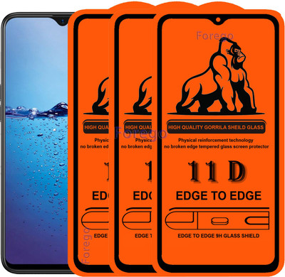 Forego Edge To Edge Tempered Glass for Oppo F11 pro(Pack of 3)