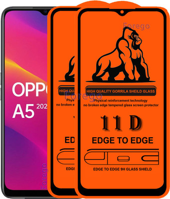 HQ Protection Edge To Edge Tempered Glass for Oppo A9 2020(Pack of 2)