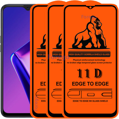 HQ Protection Edge To Edge Tempered Glass for Oppo A12(Pack of 3)