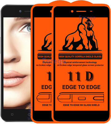 Forego Edge To Edge Tempered Glass for Oppo A37(Pack of 2)
