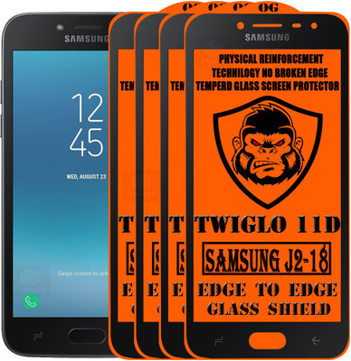TWIGLO Edge To Edge Tempered Glass for SAMSUNG J2-18(Pack of 4)