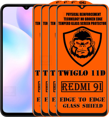 TWIGLO Edge To Edge Tempered Glass for REDMI 9I(Pack of 4)