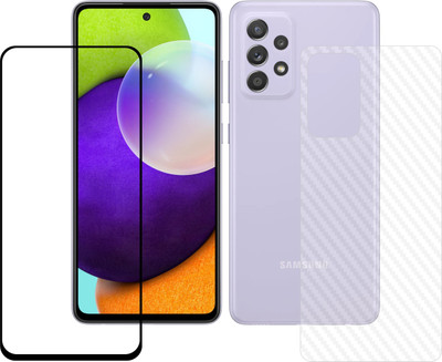 Vatsin Front and Back Tempered Glass for Samsung Galaxy A53 5G, Samsung Galaxy A53 5G (Back Carbon Fiber)(Pack of 2)