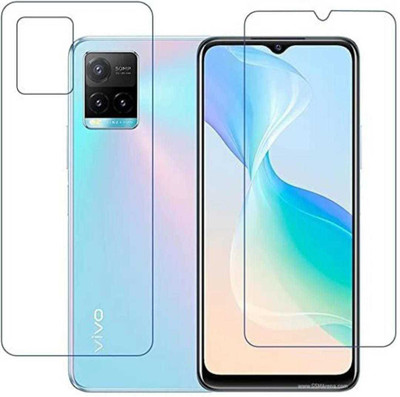 DOWRVIN Front and Back Tempered Glass for VIVO Y33T(Pack of 2)