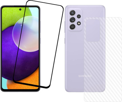 Ten To 11 Front and Back Tempered Glass for Samsung Galaxy A73 5G, Samsung Galaxy A73 5G (Back Carbon Fiber)(Pack of 2)