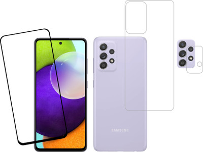 Vatsin Front and Back Tempered Glass for Samsung Galaxy A73 5G(Pack of 3)