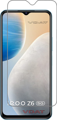 VDAT Tempered Glass Guard for IQOO Z6 5G, IQOO Z6, vivo IQOO Z6 5G(Pack of 1)