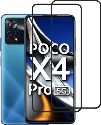 Chronic Tempered Glass Guard for POCO X4 Pro 5G(Pack of 2)