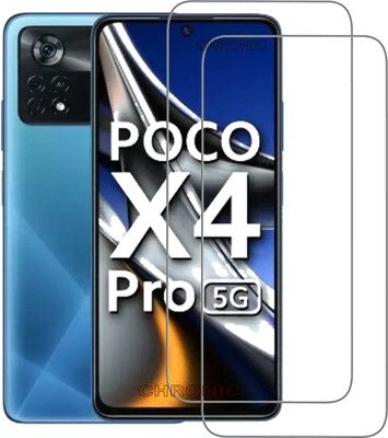 Chronic Tempered Glass Guard for POCO X4 Pro 5G(Pack of 2)