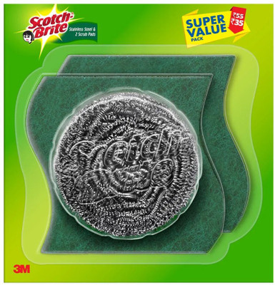 Scotch-Brite Stainless Steel Scrub Pad, Stainless Steel Scrub