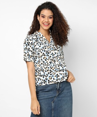 CAMPUS SUTRA Women Animal Print Casual Multicolor Shirt