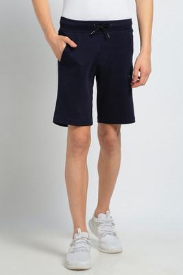 VAN HEUSEN Solid Men Dark Blue Regular Shorts
