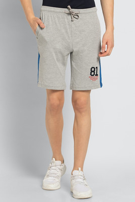 VAN HEUSEN Solid Men Grey Regular Shorts
