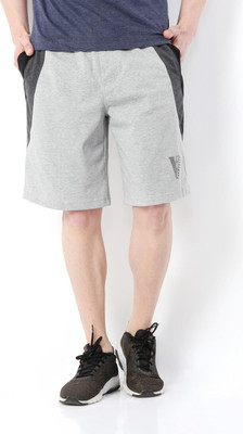 VAN HEUSEN Solid Men Grey Regular Shorts
