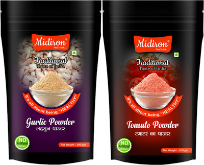 Midiron Garlic Powder, Tomato Powder(2 x 100 g)
