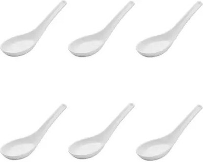 DULARIYA Melamine spoon 6 Melamine Soup Spoon Set(Pack of 6)