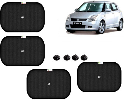 Selifaur Side Window Sun Shade For Maruti Suzuki Swift(Black)