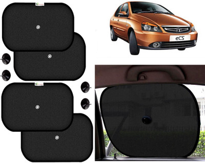 Selifaur Side Window Sun Shade For Tata Indigo CS(Black)