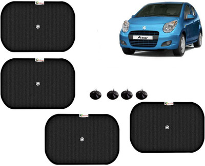 Selifaur Side Window Sun Shade For Maruti Suzuki A-Star(Black)