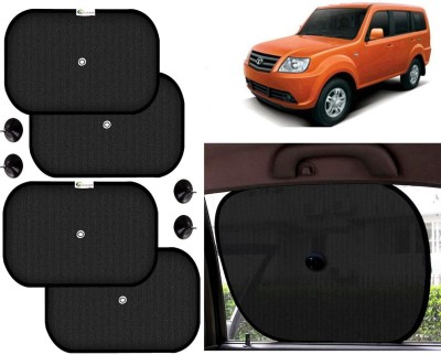 Selifaur Side Window Sun Shade For Tata Sumo Grand(Black)