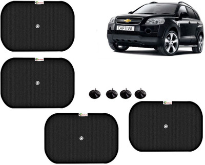 Selifaur Side Window Sun Shade For Chevrolet Captiva(Black)
