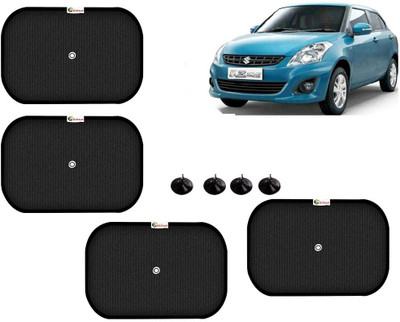 Selifaur Side Window Sun Shade For Maruti Suzuki Swift Dzire(Black)