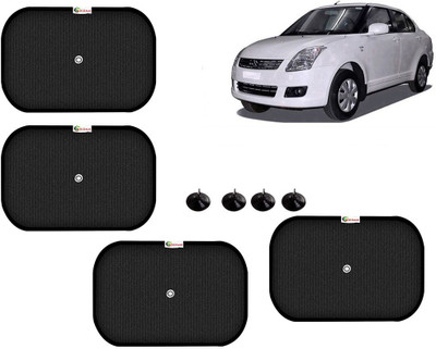 Selifaur Side Window Sun Shade For Maruti Suzuki Swift Dzire(Black)