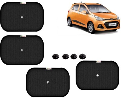 Selifaur Side Window Sun Shade For Hyundai Grand i10(Black)