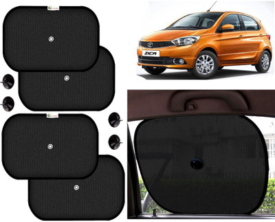 Selifaur Side Window Sun Shade For Tata Zica(Black)