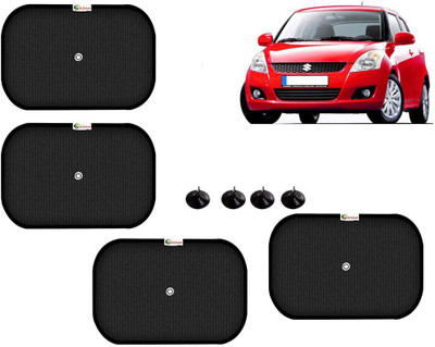 Selifaur Side Window Sun Shade For Maruti Suzuki Swift(Black)
