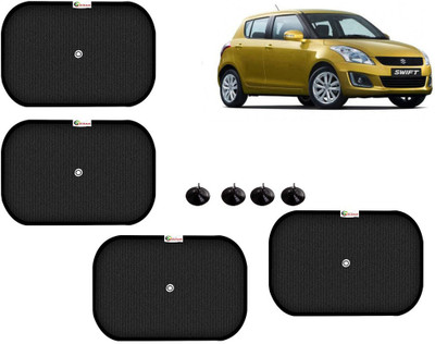 Selifaur Side Window Sun Shade For Maruti Suzuki Swift(Black)