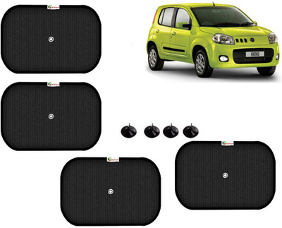 Selifaur Side Window Sun Shade For Fiat Uno(Black)