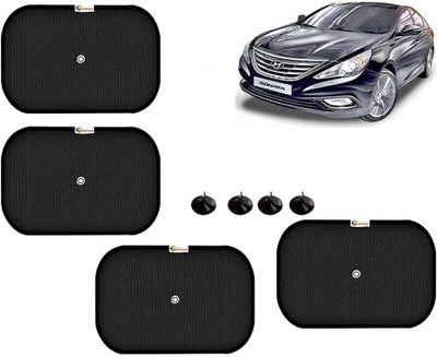 Selifaur Side Window Sun Shade For Hyundai Sonata Fluidic(Black)