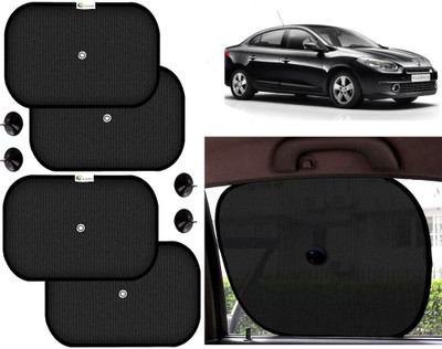 Selifaur Side Window Sun Shade For Renault Fluence(Black)