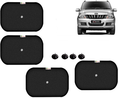 Selifaur Side Window Sun Shade For Mahindra Quanto(Black)