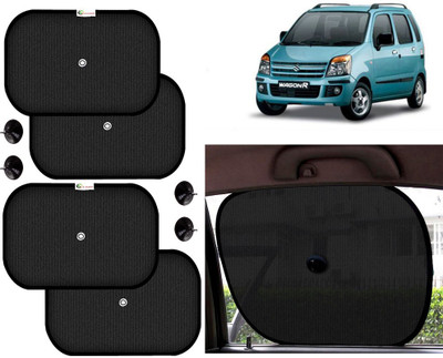 Selifaur Side Window Sun Shade For Maruti Suzuki WagonR(Black)
