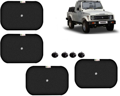 Selifaur Side Window Sun Shade For Maruti Suzuki Gypsy MG-410(Black)