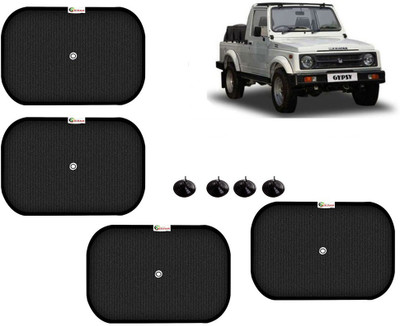 Selifaur Side Window Sun Shade For Maruti Suzuki Gypsy King(Black)